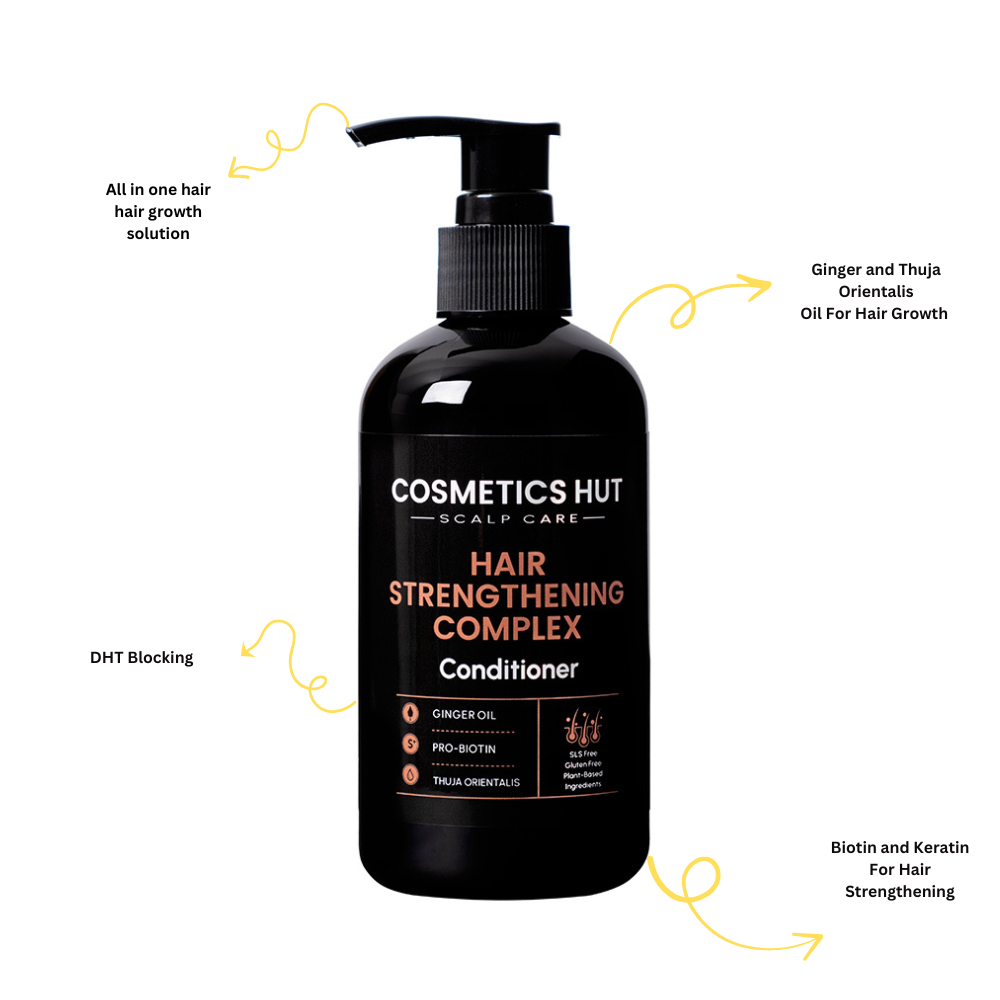 Hair Strengthening Conditioner Ginger Oil, Biotin, Keratin