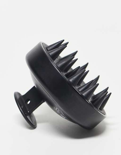Silicone Scalp Massager Shampoo Brush for Hair Growth, Scalp Care and Head Massage, Shower Hair Scrub Brush Scalp Scrubber/Exfoliator for Dandruff, Super Hygienic and Durable, Black