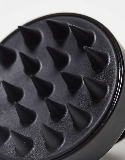 Silicone Scalp Massager Shampoo Brush for Hair Growth, Scalp Care and Head Massage, Shower Hair Scrub Brush Scalp Scrubber/Exfoliator for Dandruff, Super Hygienic and Durable, Black