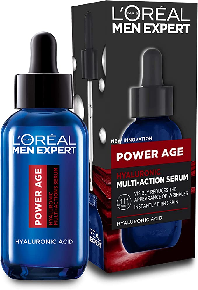 L'Oréal Men Expert Power Age Hyaluronic Acid Multi-Action Hydrating Serum 30ml