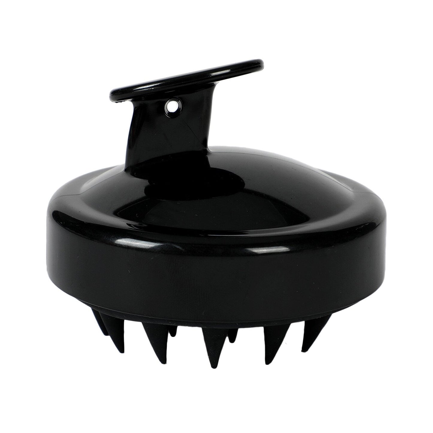 Silicone Scalp Massager Shampoo Brush for Hair Growth, Scalp Care and Head Massage, Shower Hair Scrub Brush Scalp Scrubber/Exfoliator for Dandruff, Super Hygienic and Durable, Black
