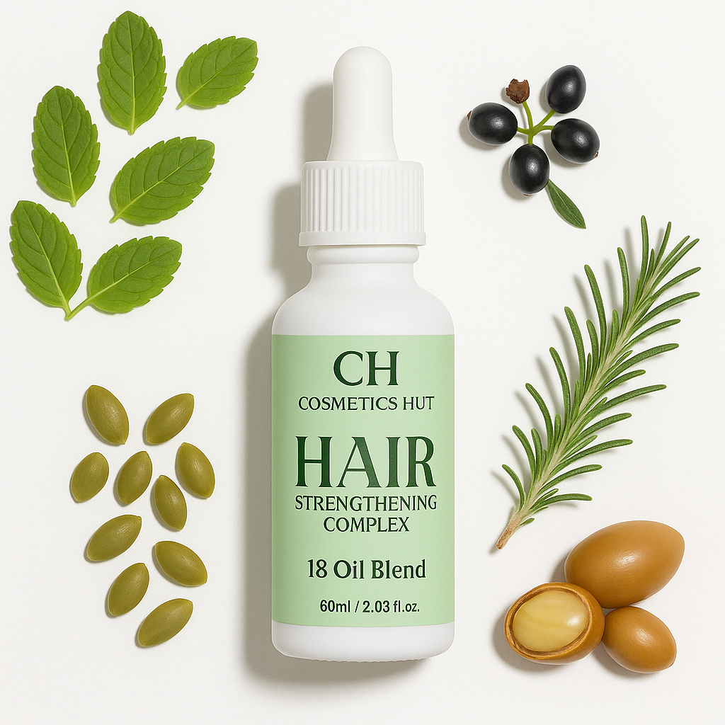 Hair Strengthening Complex 18 Oil Blend | DHT Blocking | Saw Palmetto, Rosemary Oil, Peppermint