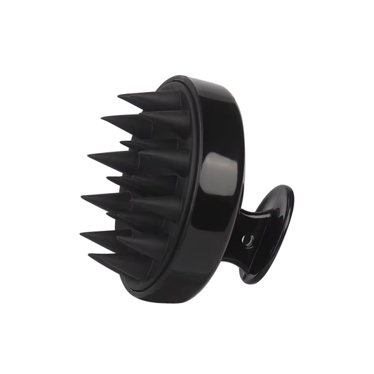 Silicone Scalp Massager Shampoo Brush for Hair Growth, Scalp Care and Head Massage, Shower Hair Scrub Brush Scalp Scrubber/Exfoliator for Dandruff, Super Hygienic and Durable, Black