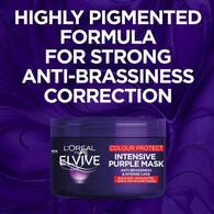 L'Oreal Paris Elvive Colour Protect Anti-Brassiness Purple Hair Mask for Coloured or Highlighted Hair 250ml